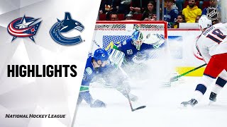 NHL Highlights | Blue Jackets @ Canucks 03\/08\/20