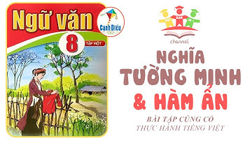 Bài Tập NGHĨA TƯỜNG MINH & HÀM ẨN | Ngữ Văn 8 [Tập 1] CÁNH DIỀU