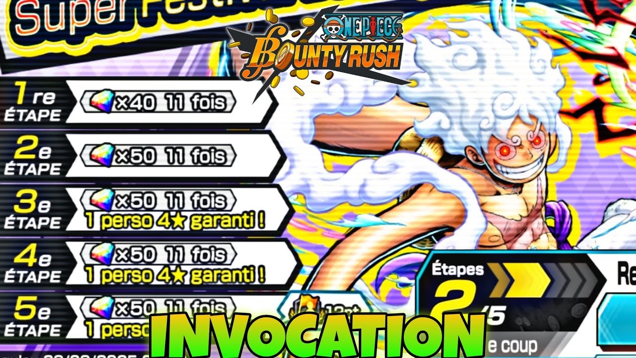 LA SESSION DE LA DERNIÈRE CHANCE !!! INVOCATION GEAR 5 !!! | ONE PIECE BOUNTY RUSH - OPBR