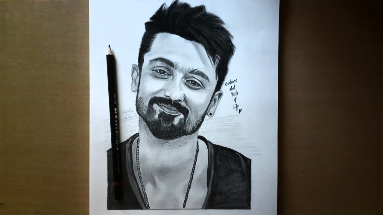 Surya tamil actor  Pencil drawing images Celebrity drawings Beauty art  drawings