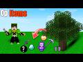 Minecraft but leaves drop op items | Minecraft gameplay |
