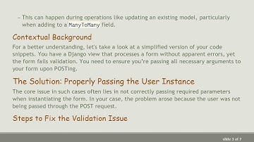 Resolving the Issue: Django Form Is Not Valid but Producing No Errors