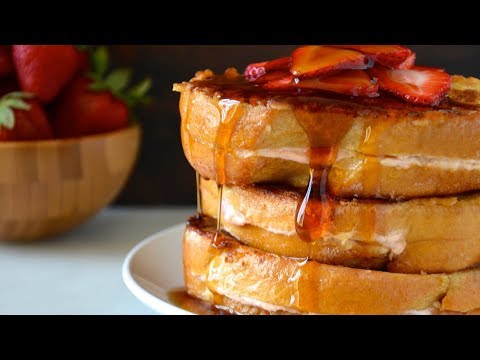 Strawberry Cheesecake Stuffed French Toast