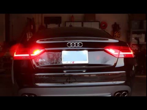 2009 Audi S5 with Latest LED Tail Light Conversion with Rear Fog and Semi-Dynamic Modules