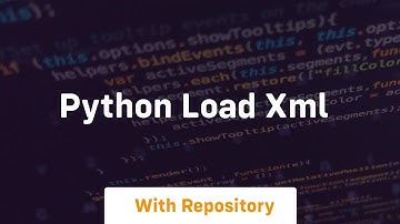 python load xml