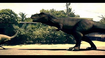 T rex vs Gallim- 3D Max Animated By Sanal Dissanayaka