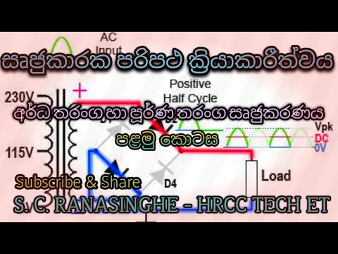 Rectification Circuit part 01 සෘජුකාරක පරිපථ පළමු කොටස - YouTube