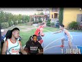 CASH IS A HATER HATER, HE CALLED ME A HOOP ... 1V1 BASKETBALL AGAINST JIEDEL REACTION!