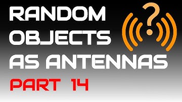 Willekeurige objecten als antennes - Deel 14 (met: AC4HI) [Vloeraansluiting]