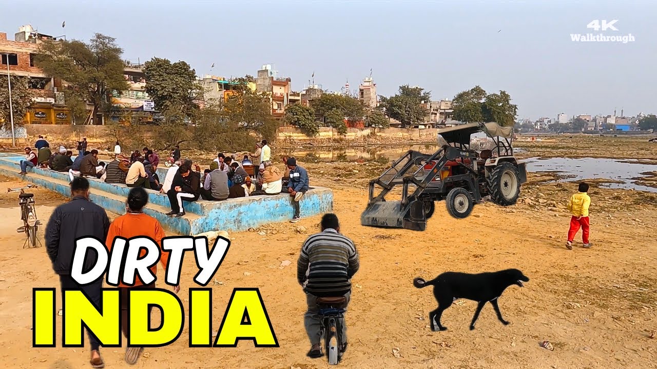 This Street in India Will Shock You 🇮🇳 | Silent 4K POV Walk Through Delhi