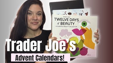 2025 TRADER JOE’S ADVENT CALENDARS! The 12 Day Beauty, Pet & Candle Themes + My Dog’s Review! 🐶 