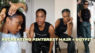 RECREATING PINTEREST OUFTIT + HAIR *BELLA HADID INSPIRED*