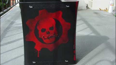 Custom painted Xbox 360 Gears of War - GOW2