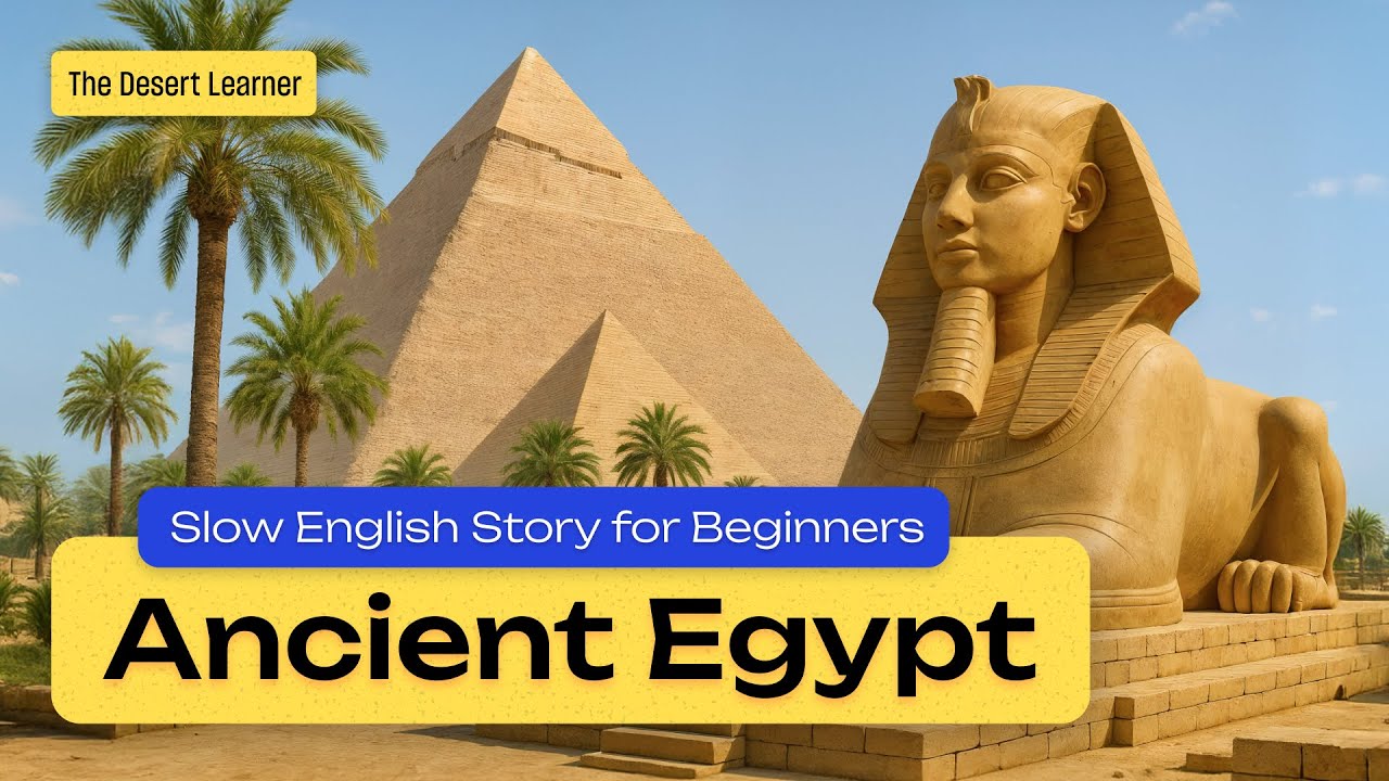 Ancient Egypt – Easy English Story for beginners | A1 Level | Slow Listening Practice