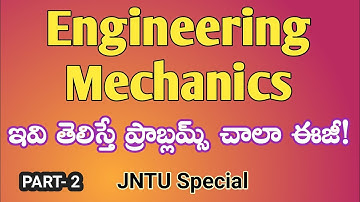 Engineering Mechanics Basics in Telugu || Part 2