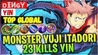 Monster Yuji Itadori, 23 Kills Yin Jujutsu Kaisen [ Top Global Yin ] ɒɪиɢy - Mobile Legends Build