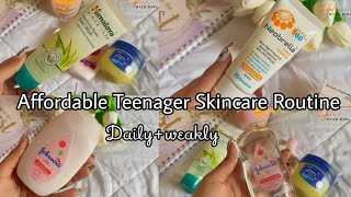 AFFORDABLE*. Skincare Routine For Teenagers💫:⁠-⁠)Daily+Weakly