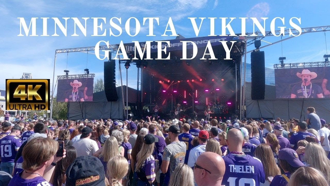 4K Minnesota Vikings Game Day | US Bank Stadium | Pre-Post Match Party | Minneapolis Downtown