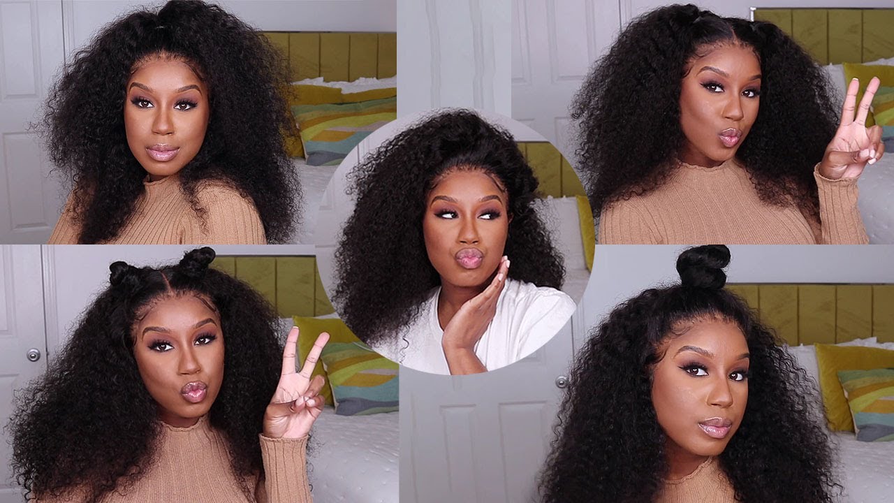  6 DIFFERENT STYLES KINKY CURLY HOW TO MAKE YOUR CURLY WIG LOOK