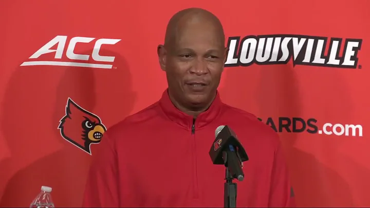 Kenny Payne speaks after Louisville men's basketball's loss to Miami