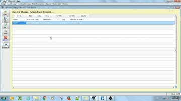 INTACT ACCOUNTING Daily Transaction-Cheque Returned From Deposit