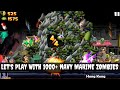 Zombie Tsunami: Let's Play With 1000 Navy Marine Zombies !