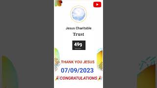 Thank You Jesus|500 Subscribe Congratulations|Yeshu Masih Statusshorts short  congratulation