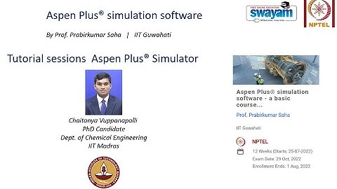 Aspen Plus® simulation software - a basic course for beginners: Week 0  Tutorial session