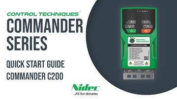 Commander C200 Quick Start Guide | CONTROL TECHNIQUES | NIDEC