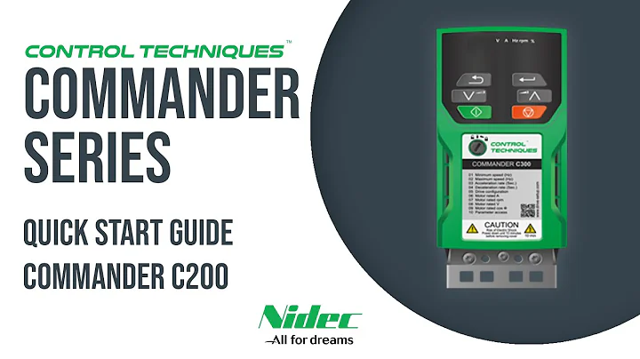 Commander C200 Quick Start Guide | CONTROL TECHNIQUES | NIDEC