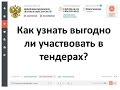 Как узнать выгодно ли участвовать в тендерах?