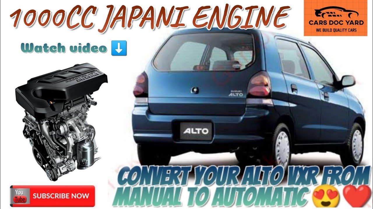 HOW TO CONVERT ALTO VXR TO AUTOMATIC TRANSMISSION YouTube