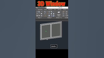 3D window in autocad #shorts #youtubeshorts #short #autocad