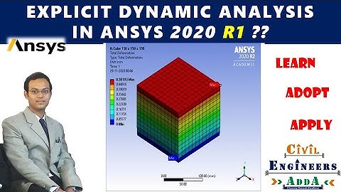 Explicit Dynamic Analysis of Concrete cube in Ansys Workbench 2020 R1
