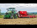 Semis de couverts vegetaux   john deere 8rx  vaderstad  in france