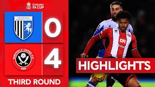 Osula & McAtee Score Four | Gillingham 0-4 Sheffield United | Highlights | Emirates FA Cup 2023-24