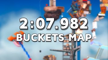 Getting Over It - Buckets Map in 2:07.982