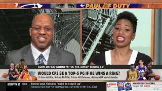 FIRST TAKE   Stephen A  Smith discusses Nikola Jokic ejection, CP3 legacy after Suns sweep Nuggets