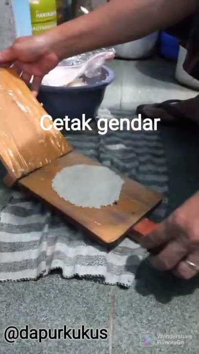 cara cetak gendar (kerupuk nasi)