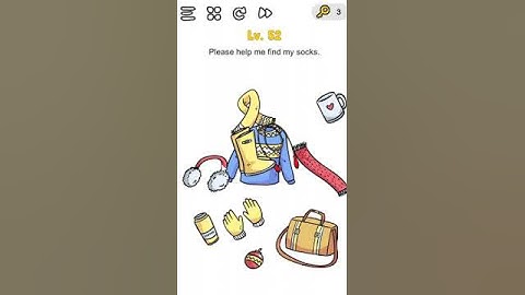Please help me find my socks Level 52 Brain Test Game #game #gameplay #gaming  #braintestgame #games