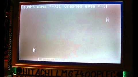 AVR Egg catcher game witb ATmega32