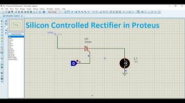 How to use SCR (silicon controlled rectifier) in proteus | controlling lamp with SCR