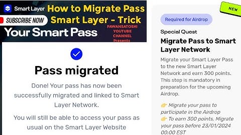 🤓TRICK SMART LAYER || PASS MIGRATION || by Pawansatoshi #smartlayer #smartlayernetwork #airdrop