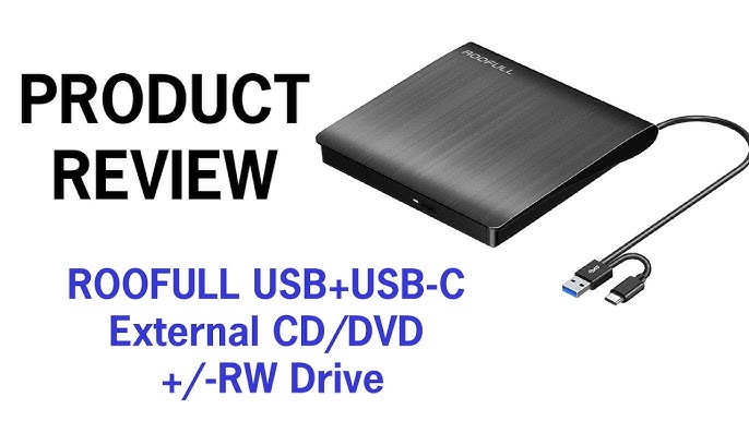  ROOFULL External CD DVD Drive USB 3.0 Portable DVD