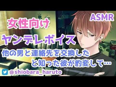 【女性向け/ASMR】他の男と連絡先を交換したと知った彼が、彼女を責め立てるが、ブロックしたとわかると優しくなり…【Binaural】