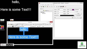 LINSN LED Studio Software: How to make a text slide by MearsInnovations.com