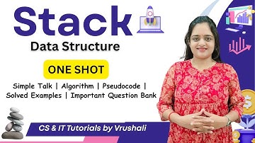 Stack Data Structure in ONE SHOT | Clear Concepts + Examples