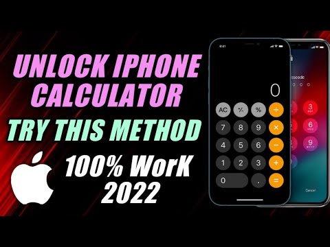 how to unlock iphone without passcode or face id with calculator