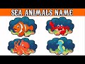 #Water Animals# Sea Animals Name - Learn Sea Creatures - Learn English for Kids - Kids Vocabulary