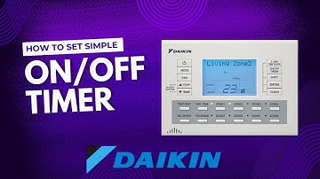 Set Simple ON/OFF Timer on Daikin Zone Controller | Step-by-Step Guide
